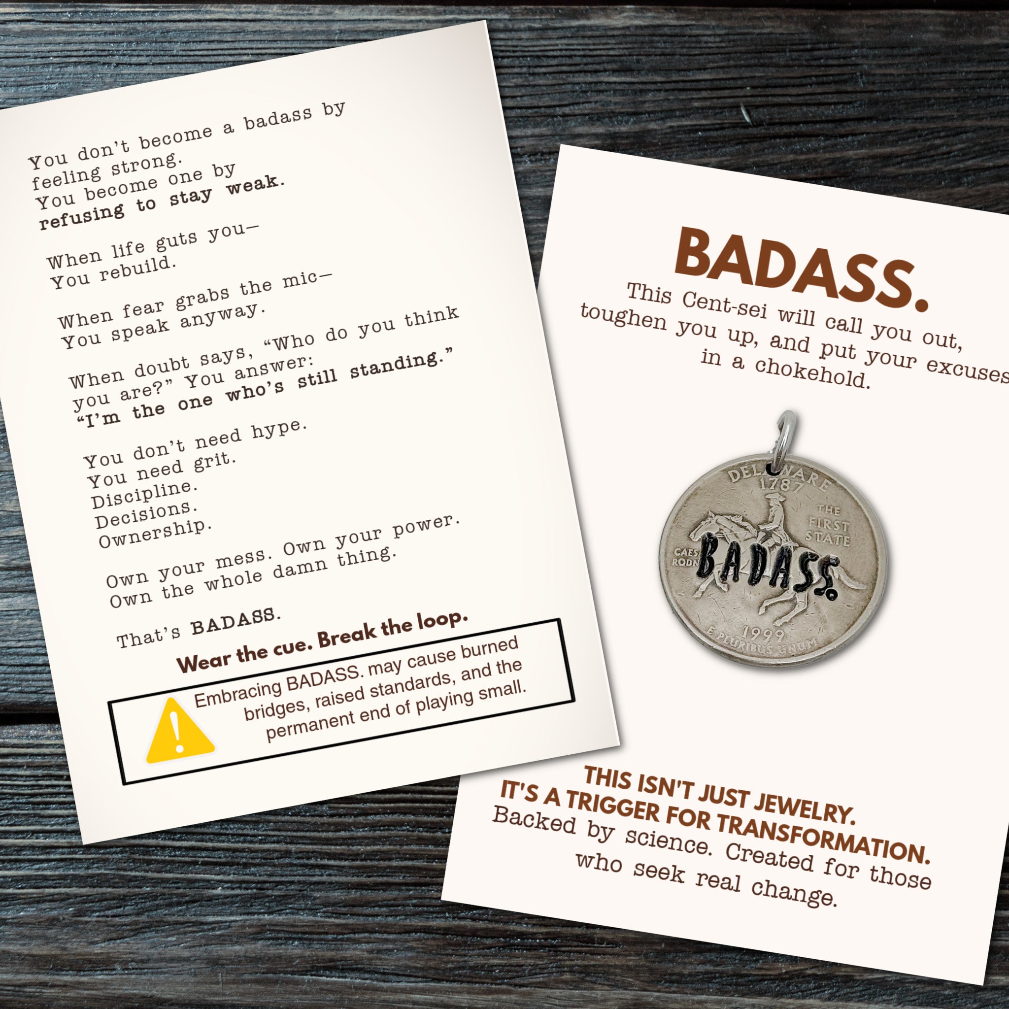 BADASS. You don’t become a badass by feeling strong—only by refusing to stay weak.