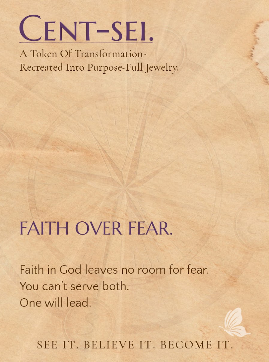 FAITH OVER FEAR.- For the one learning to move scared—and trust anyway.