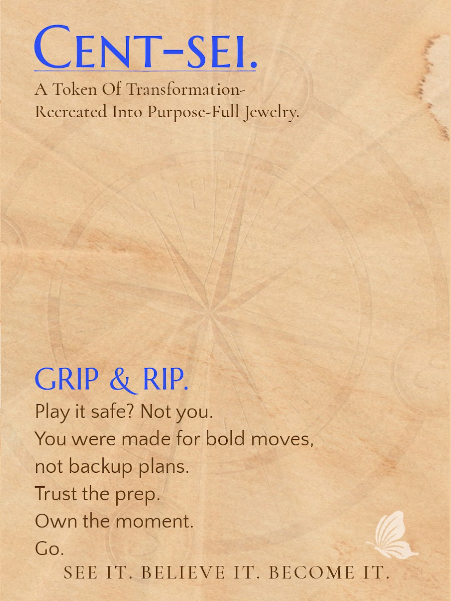 GRIP & RIP.- For the one becoming bold enough to commit before feeling ready.