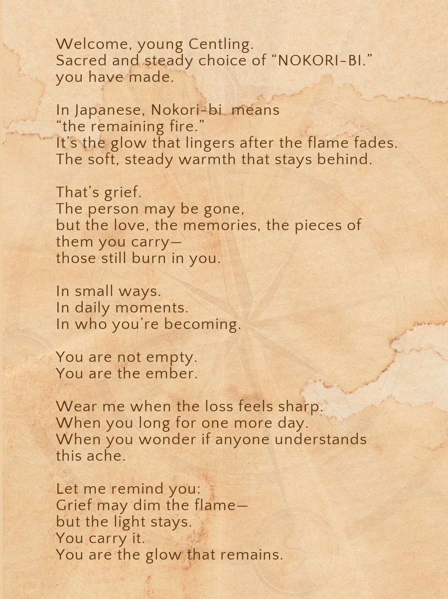 NOKORI-BE.- For the one who grieves deeply—and chooses to carry love forward.