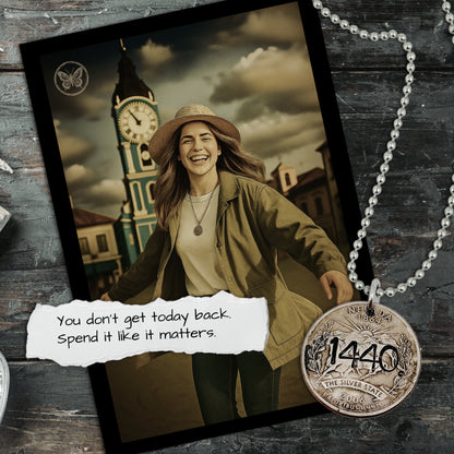 1440- Time doesn’t care how you feel. But it remembers what you did.
