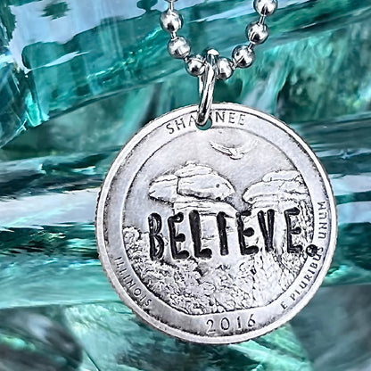 BELIEVE.  Necklace