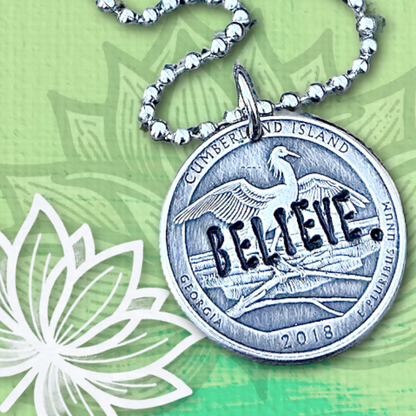 BELIEVE.  Necklace