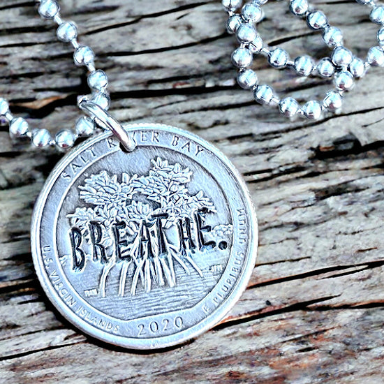 BREATHE. Ball Chain Necklace