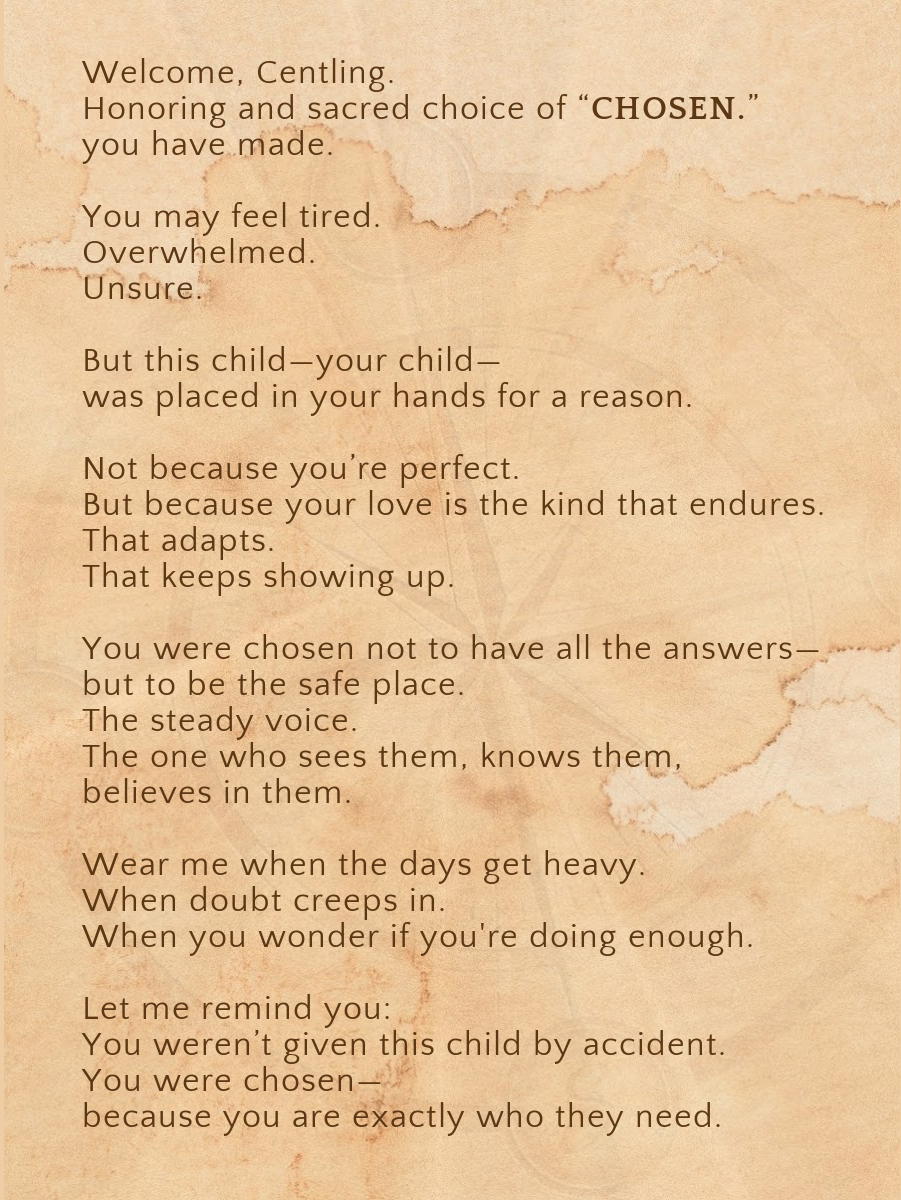 CHOSEN.- For the moms who walk the special needs journey.