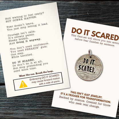 DO IT SCARED. Fear doesn’t leave. You just stop letting it lead.