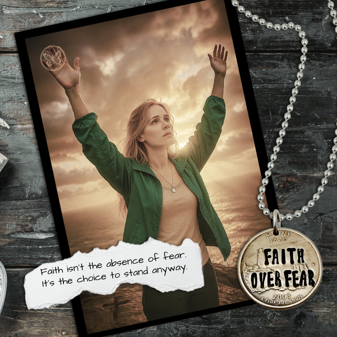 FAITH OVER FEAR. Fear isn’t in charge. God is.