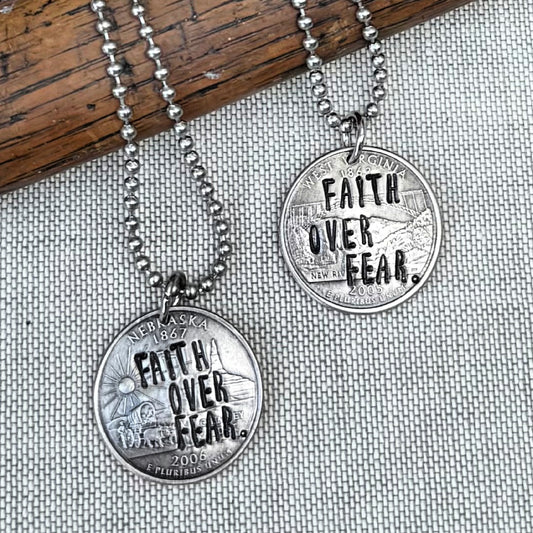 FAITH OVER FEAR.- For the one learning to move scared—and trust anyway.