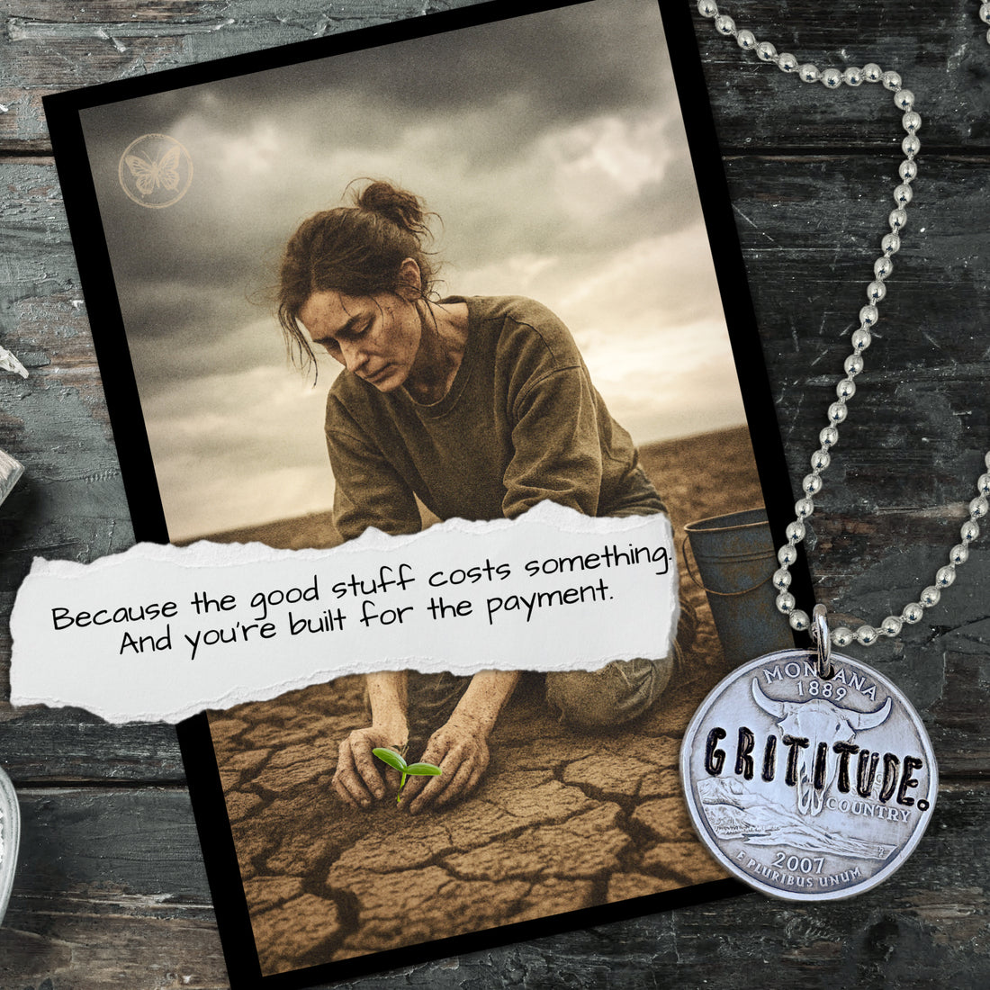GRITITUDE. Gratitude with teeth.