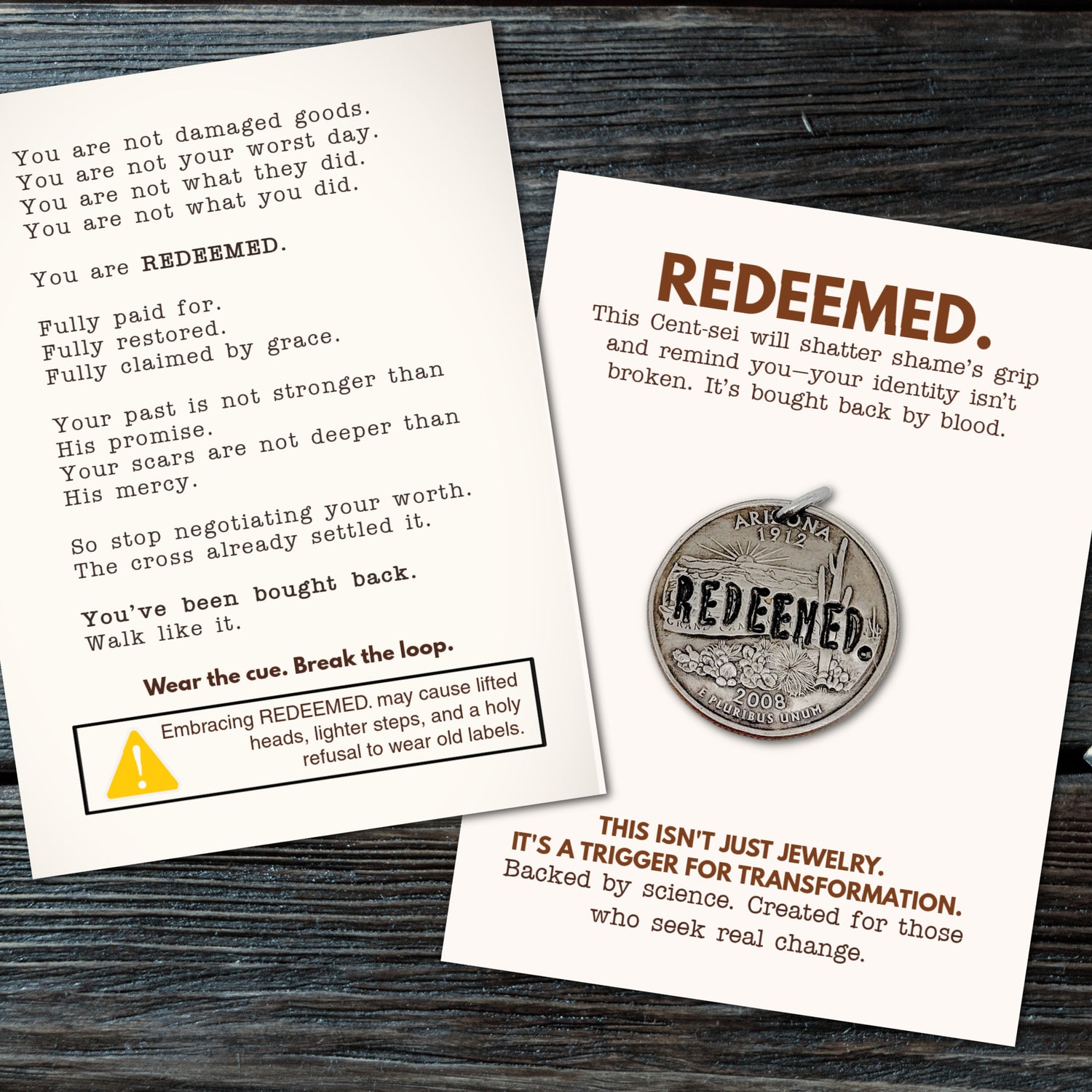 REDEEMED. You’ve been bought back. Walk like it.