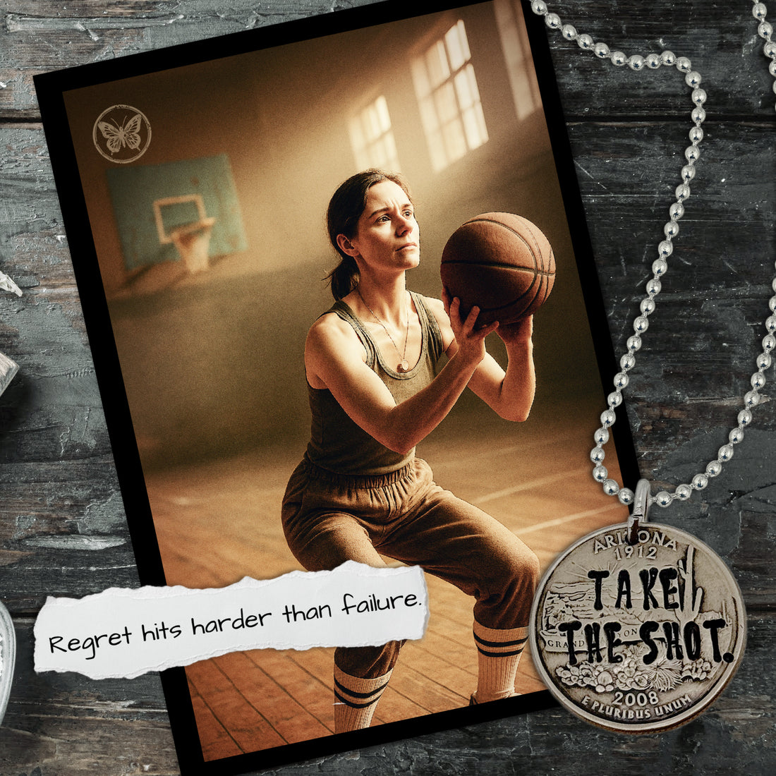 TAKE THE SHOT. Fear waits. Regret haunts. Motion wins.