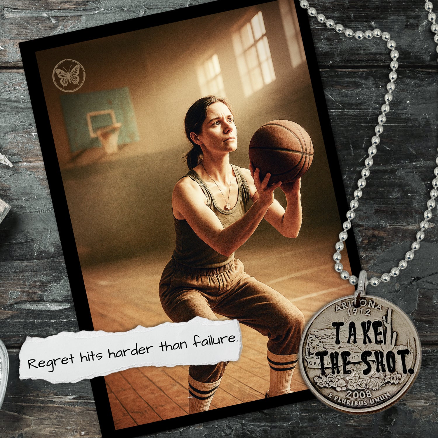 TAKE THE SHOT. Fear waits. Regret haunts. Motion wins.