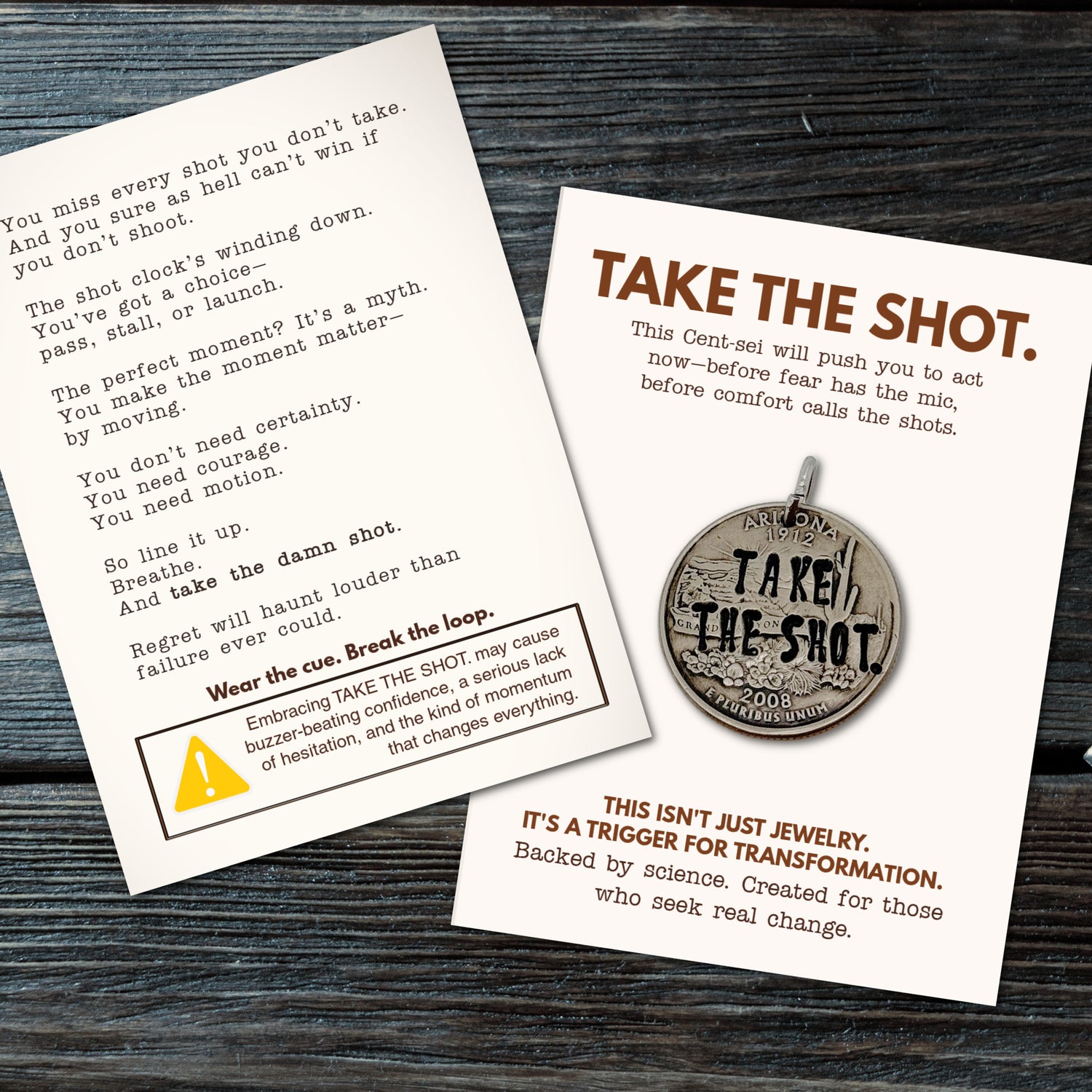 TAKE THE SHOT. Fear waits. Regret haunts. Motion wins.