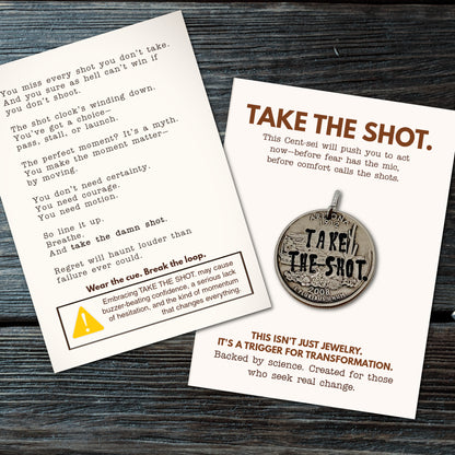 TAKE THE SHOT. Fear waits. Regret haunts. Motion wins.